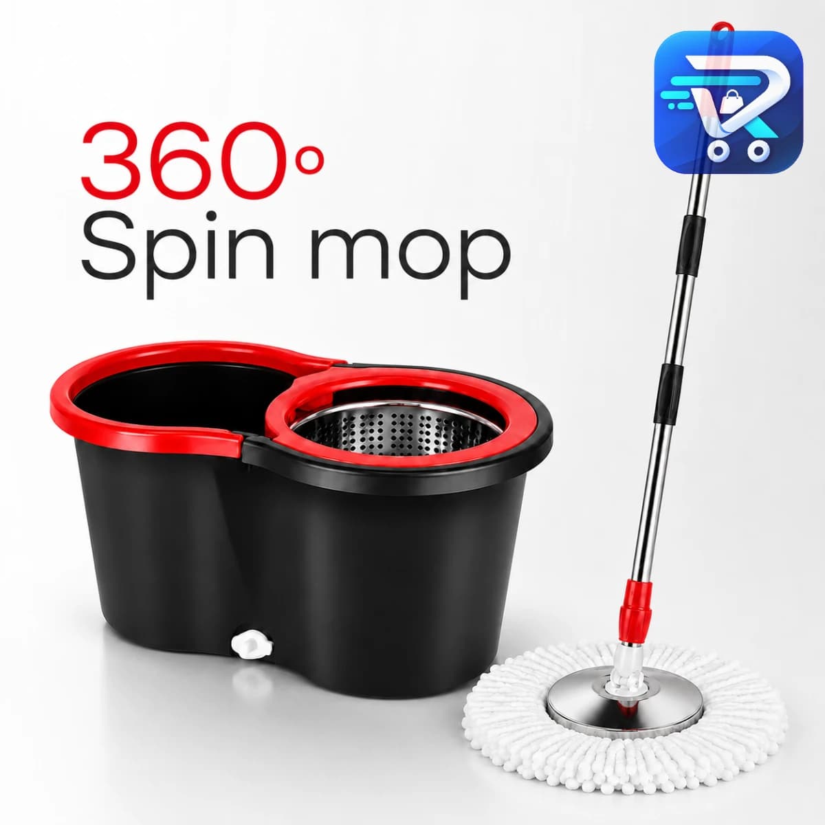 360° auto spin mop bucket home cleaning cotton mop